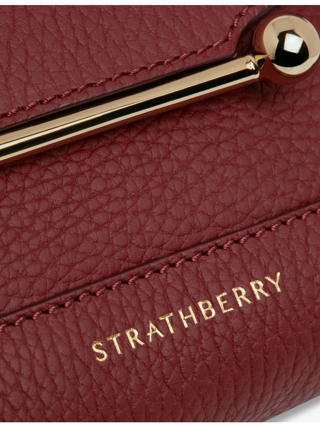 Strathberry Mosaic Nano leather top-handle bag, UK version