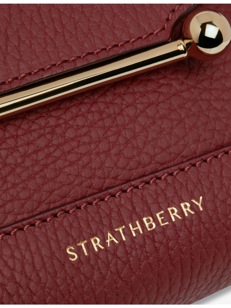 Strathberry Mosaic Nano leather top-handle bag, UK version