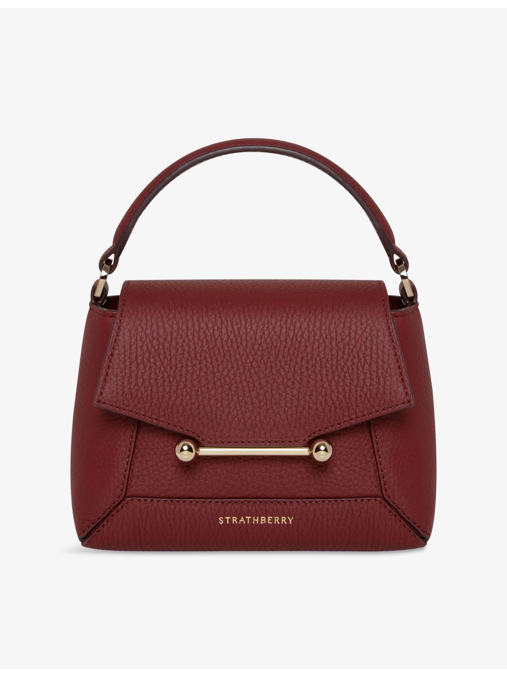 Strathberry Mosaic Nano leather top-handle bag, UK version