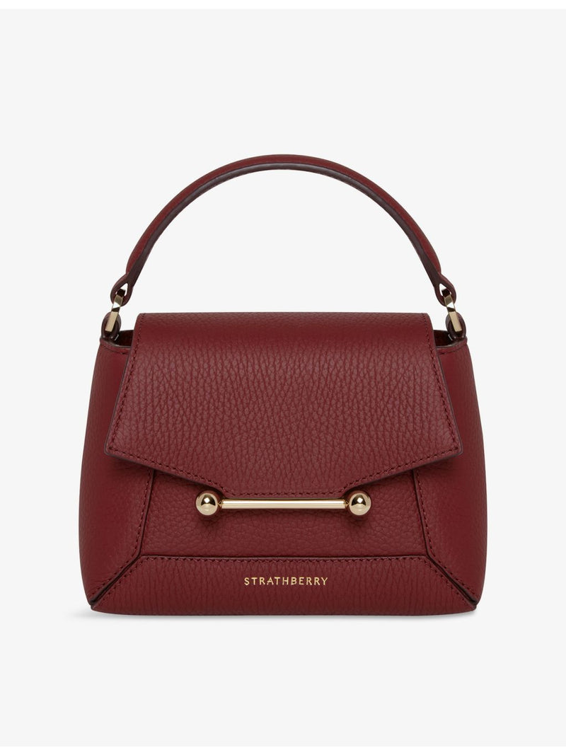 Strathberry Mosaic Nano leather top-handle bag, UK version