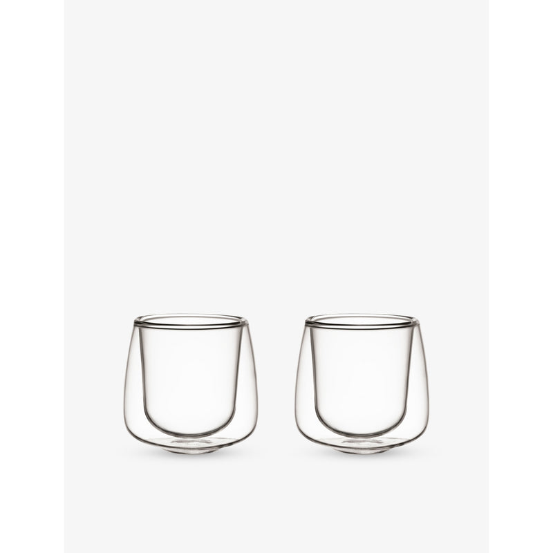 Villeroy & Boch double-walled espresso glasses 60ml set, imported from the UK