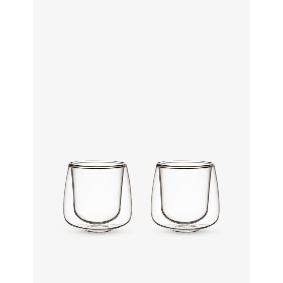 Villeroy & Boch double-walled espresso glasses 60ml set, imported from the UK
