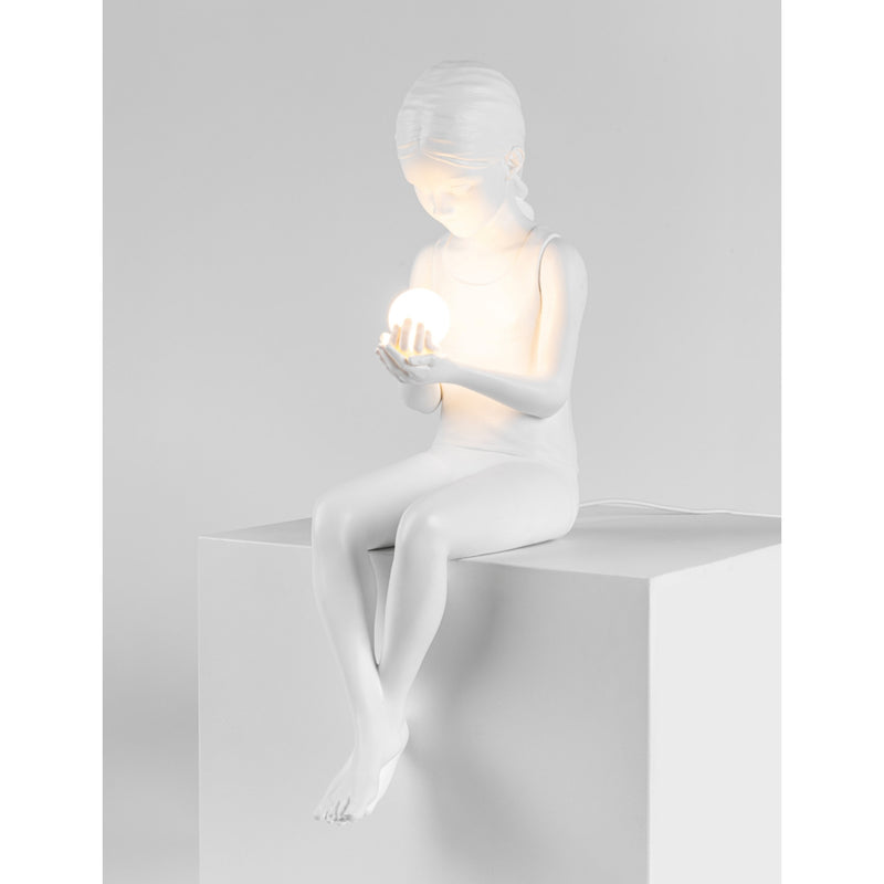 Seletti resin table lamp Mini Girl 49.5cm (British brand)