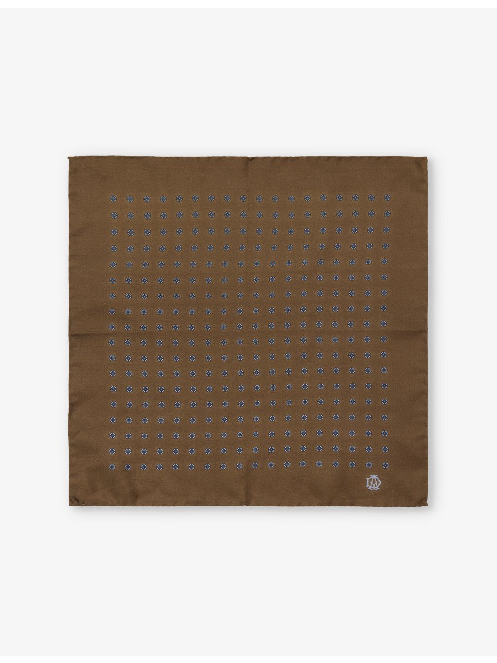 Dunhill printed silk pocket square 30cm, UK version