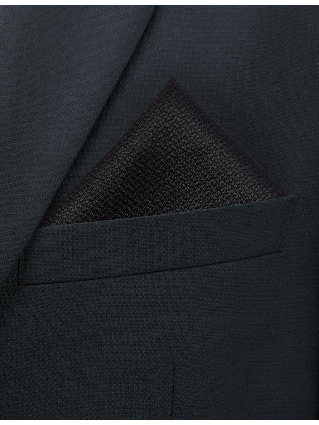 Dunhill silk pocket square textured weave 30cm (British brand)