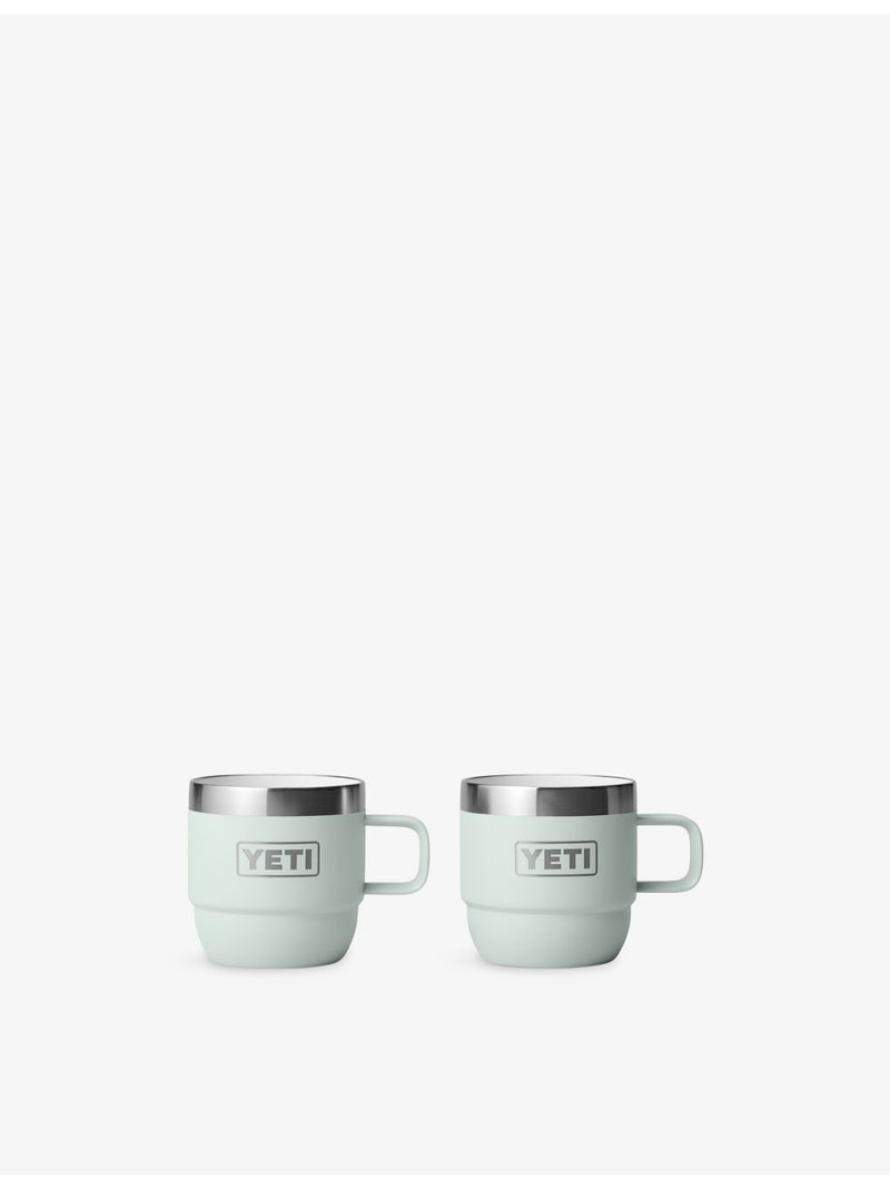 YETI Rambler 6oz stackable stainless steel mugs, imported from the UK
