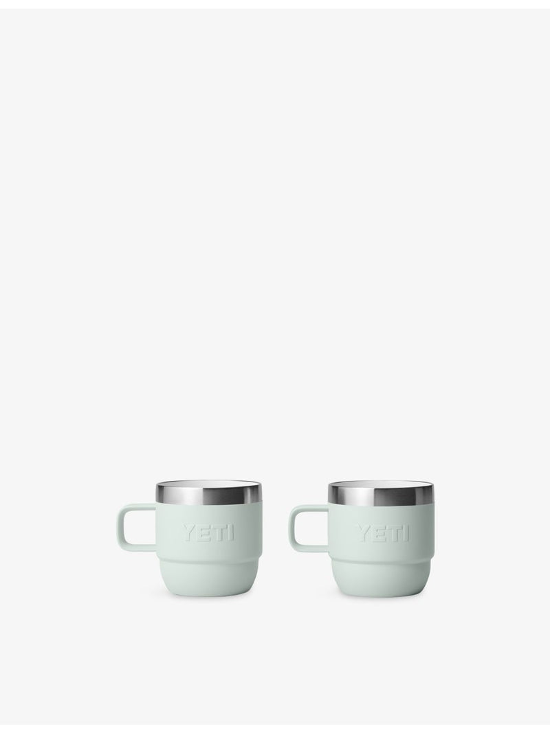 YETI Rambler 6oz stackable stainless steel mugs, imported from the UK