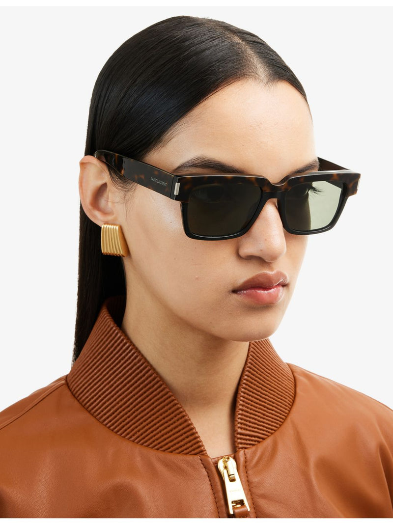 Saint Laurent Vadim rectangle acetate sunglasses, imported from the UK