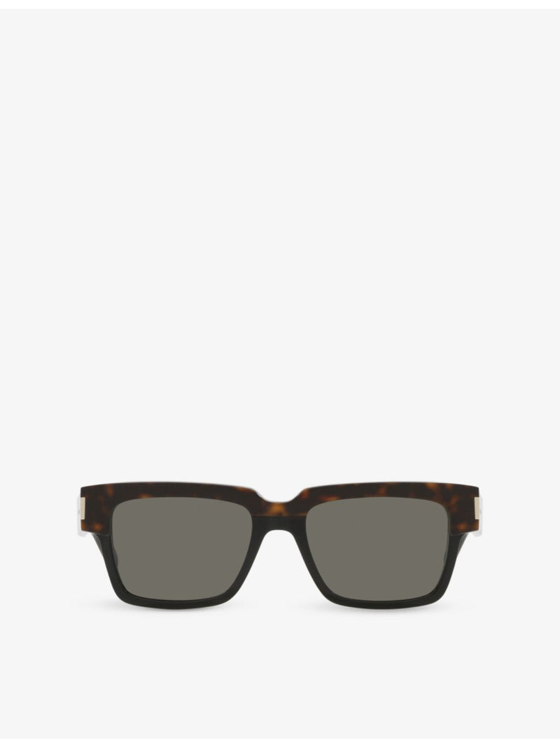 Saint Laurent Vadim rectangle acetate sunglasses, imported from the UK