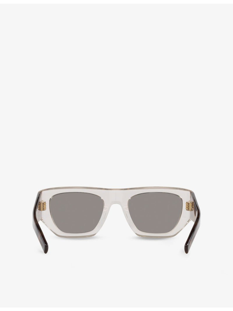 Saint Laurent rectangle-frame acetate sunglasses in tortoiseshell - British product