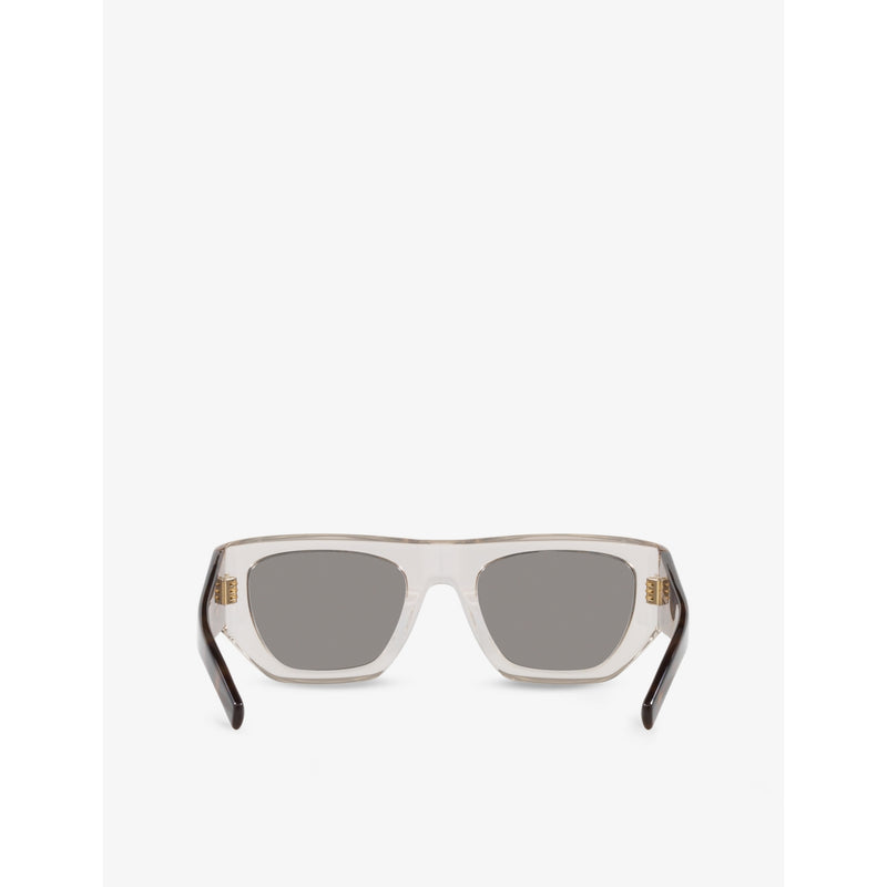 Saint Laurent rectangle-frame acetate sunglasses in tortoiseshell - British product