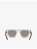 Saint Laurent rectangle-frame acetate sunglasses in tortoiseshell - British product