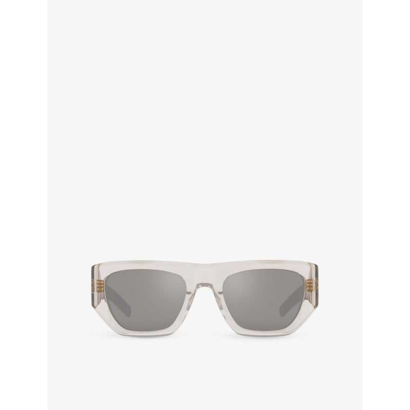 Saint Laurent rectangle-frame acetate sunglasses in tortoiseshell - British product