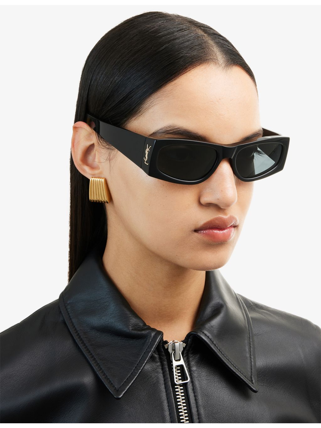 Saint Laurent rectangular acetate sunglasses (British brand)