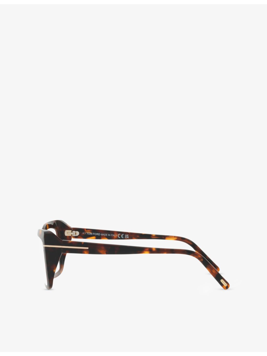 Tom Ford rectangle-frame acetate glasses in tortoiseshell, UK version