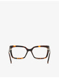 Tom Ford rectangle-frame acetate glasses in tortoiseshell, UK version