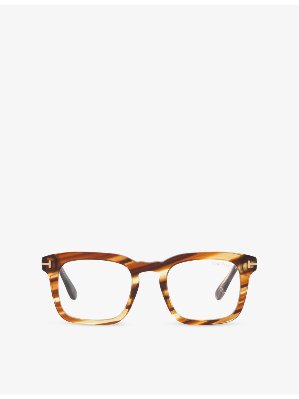 Tom Ford square acetate optical glasses tortoiseshell (British brand)