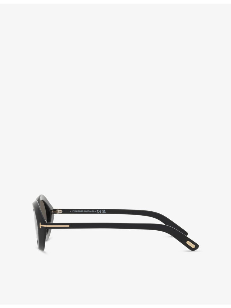 Tom Ford FT1186 oval-frame acetate sunglasses - British product