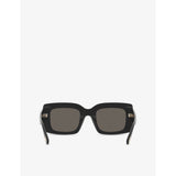 Tom Ford Brigitta rectangle-frame acetate sunglasses, imported from the UK