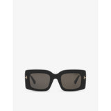 Tom Ford Brigitta rectangle-frame acetate sunglasses, imported from the UK