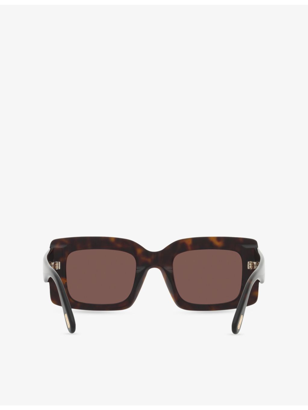 Tom Ford Brigitta rectangle-frame acetate sunglasses, imported from the UK