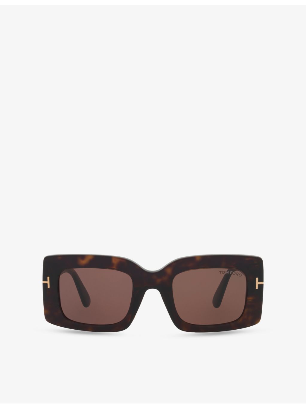 Tom Ford Brigitta rectangle-frame acetate sunglasses, imported from the UK