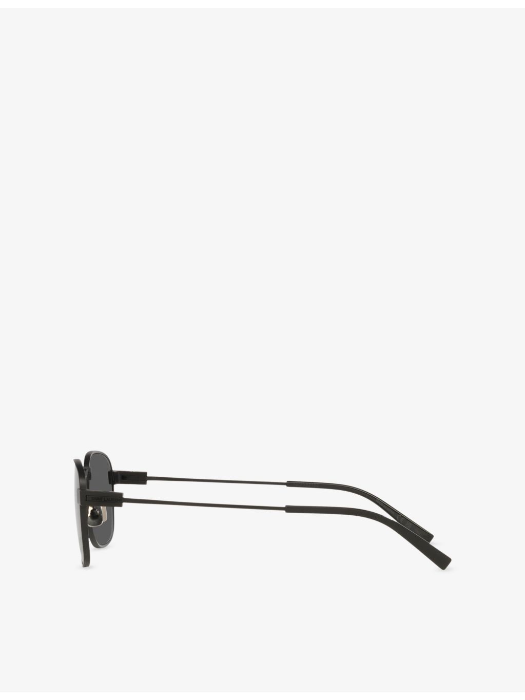 Saint Laurent SL 741 rectangular-frame metal sunglasses, imported from the UK