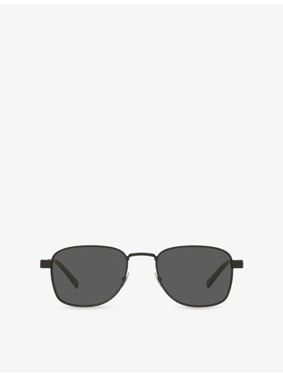 selfridges Saint Laurent SL 741 Rectangular-Frame Metal Sunglasses- Buy online at McGrocer