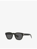 Saint Laurent SL 746 round-frame acetate sunglasses with tinted lenses, UK version