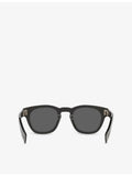 Saint Laurent SL 746 round-frame acetate sunglasses with tinted lenses, UK version