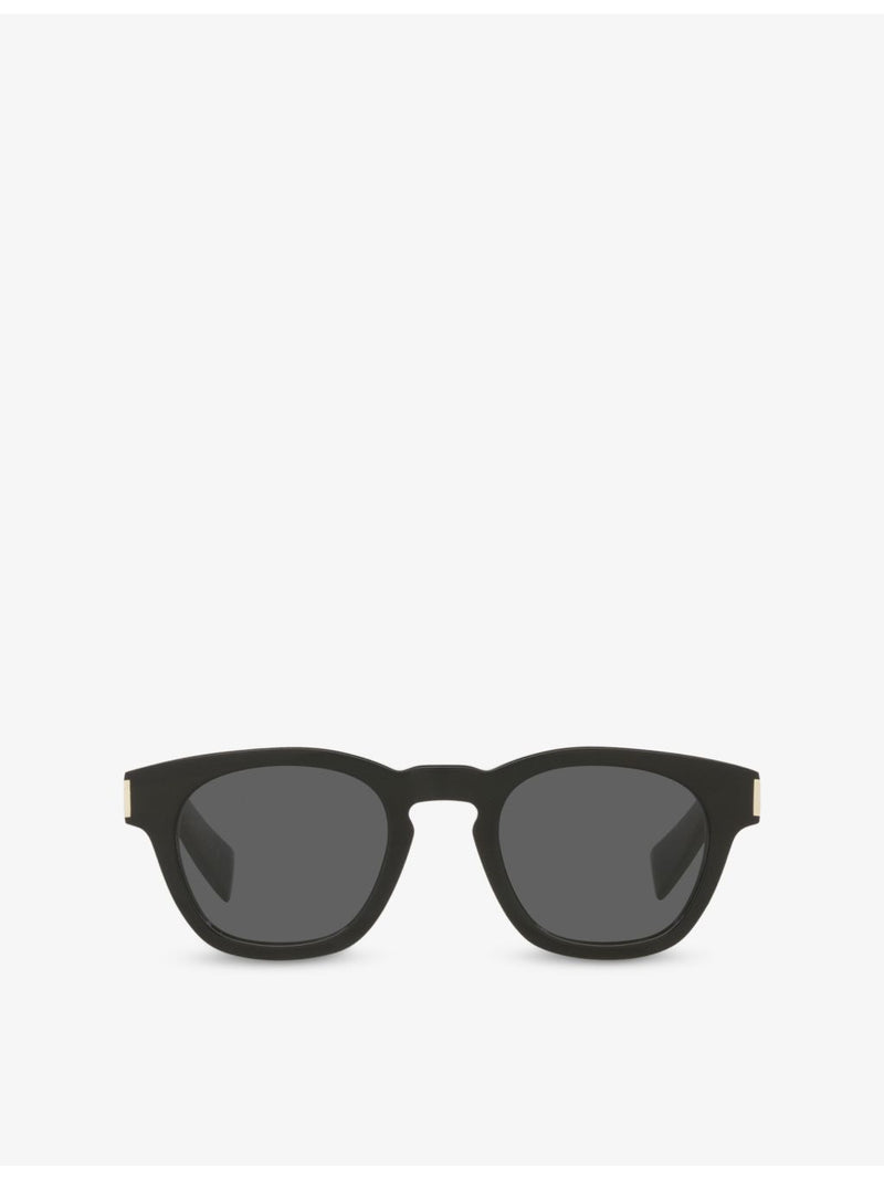 Saint Laurent SL 746 round-frame acetate sunglasses with tinted lenses, UK version