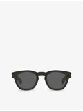 Saint Laurent SL 746 round-frame acetate sunglasses with tinted lenses, UK version