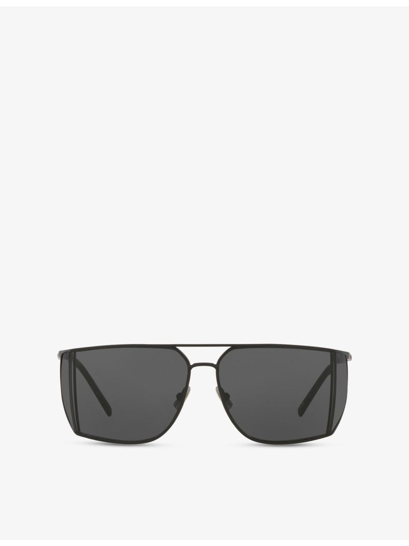Saint Laurent SL 750 rectangular metal sunglasses - British product