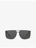 Saint Laurent SL 750 rectangular metal sunglasses - British product
