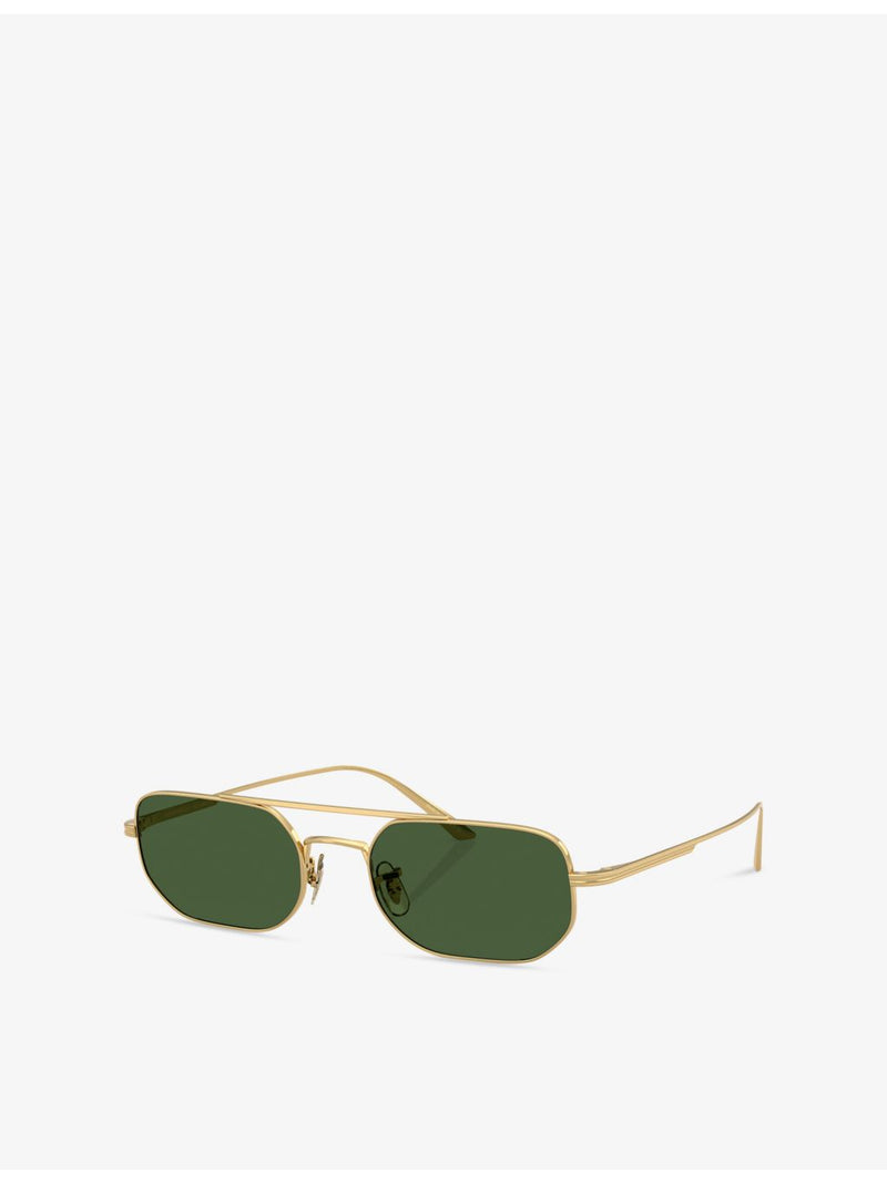Oliver Peoples sunglasses angular steel frame 52mm - British product