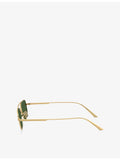 Oliver Peoples sunglasses angular steel frame 52mm - British product