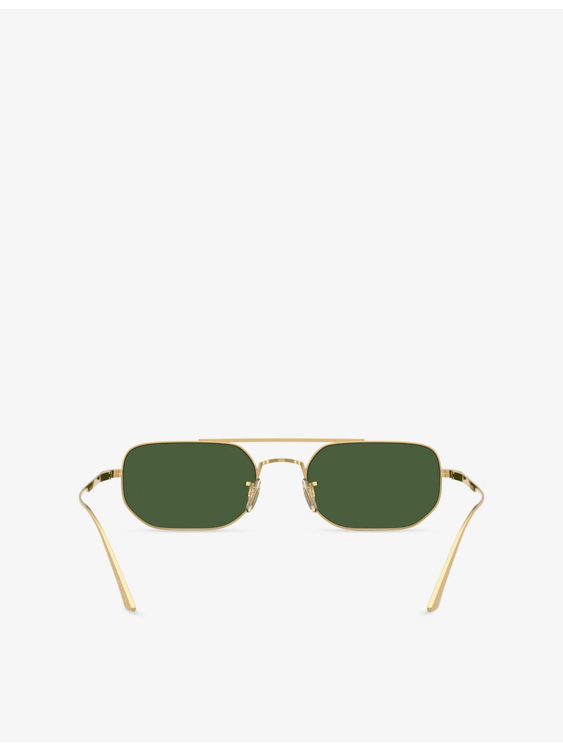 Oliver Peoples sunglasses angular steel frame 52mm - British product