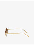 Oliver Peoples OV1351S angular steel sunglasses - British product