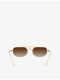 Oliver Peoples OV1351S angular steel sunglasses - British product