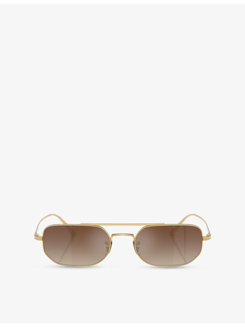 Oliver Peoples OV1351S angular steel sunglasses - British product