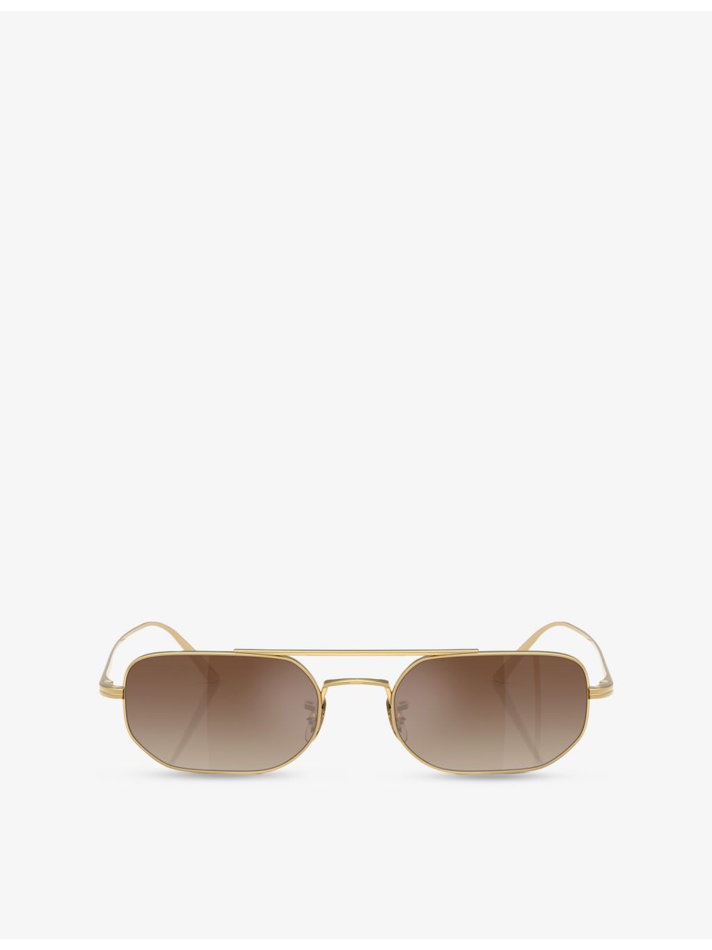 Oliver Peoples OV1351S angular steel sunglasses - British product