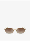 Oliver Peoples OV1351S angular steel sunglasses - British product