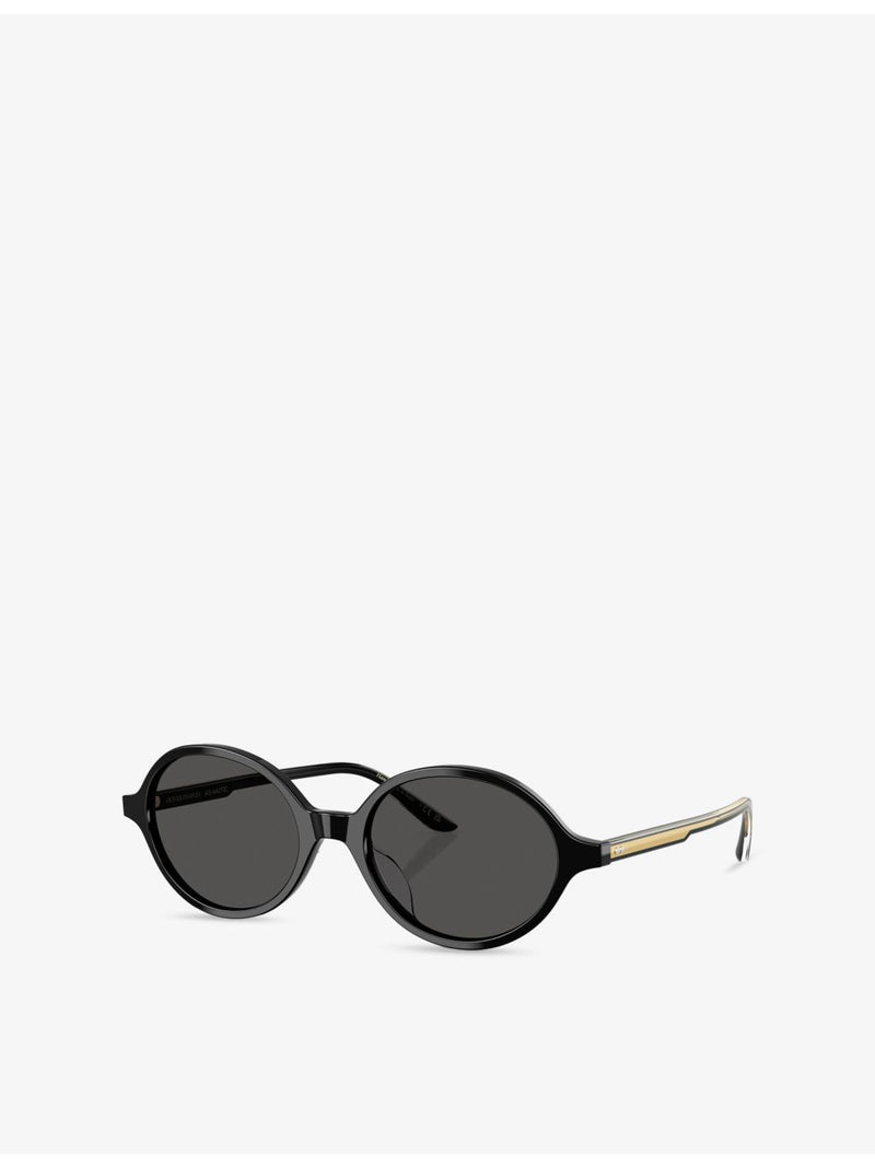 Oliver Peoples x Khaite oval-frame acetate sunglasses, UK version