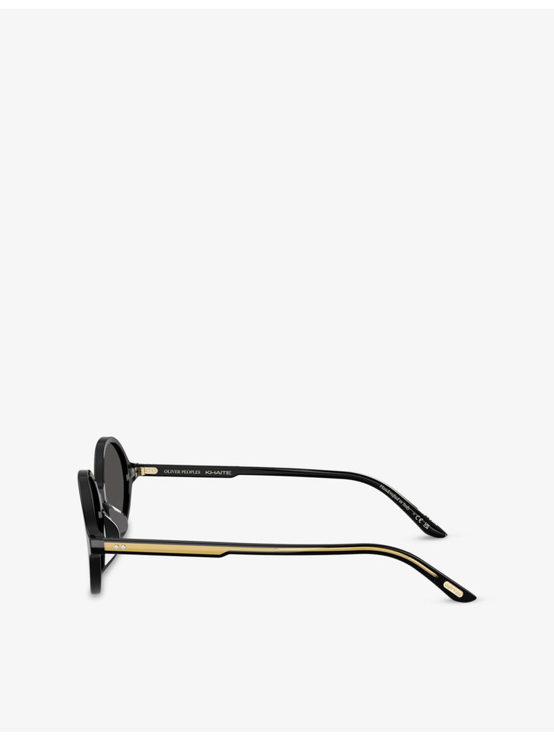 Oliver Peoples x Khaite oval-frame acetate sunglasses, UK version