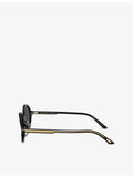 Oliver Peoples x Khaite oval-frame acetate sunglasses, UK version