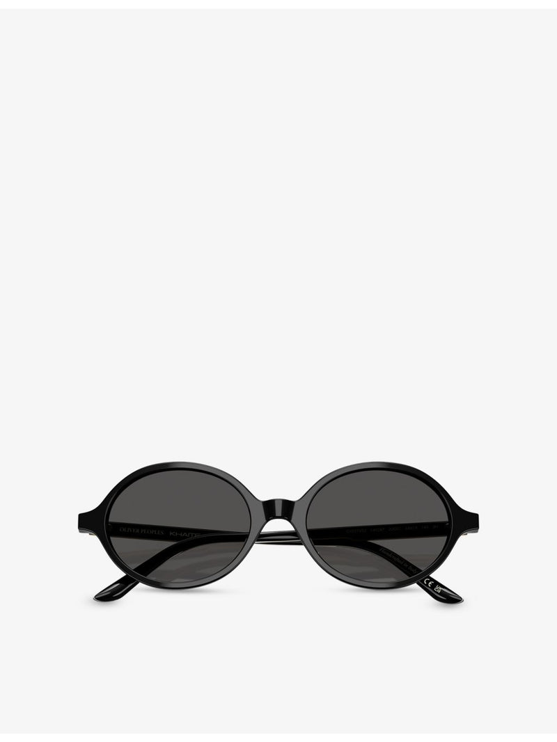 Oliver Peoples x Khaite oval-frame acetate sunglasses, UK version