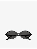 Oliver Peoples x Khaite oval-frame acetate sunglasses, UK version