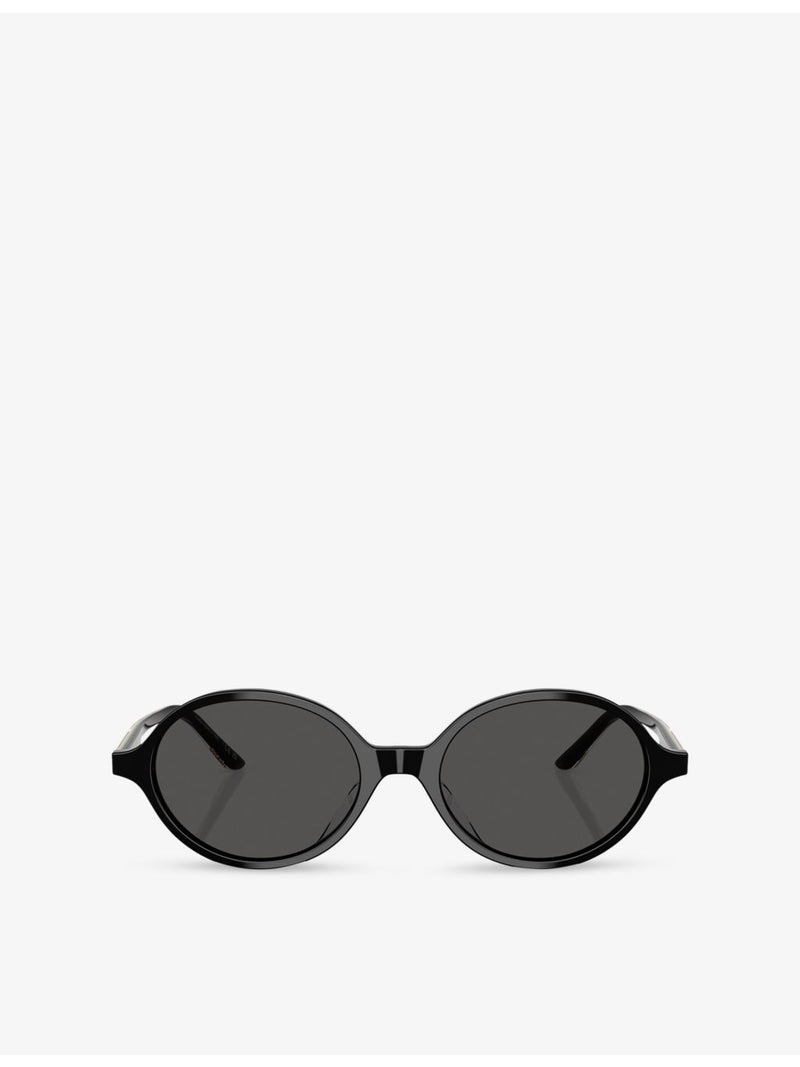 Oliver Peoples x Khaite oval-frame acetate sunglasses, UK version