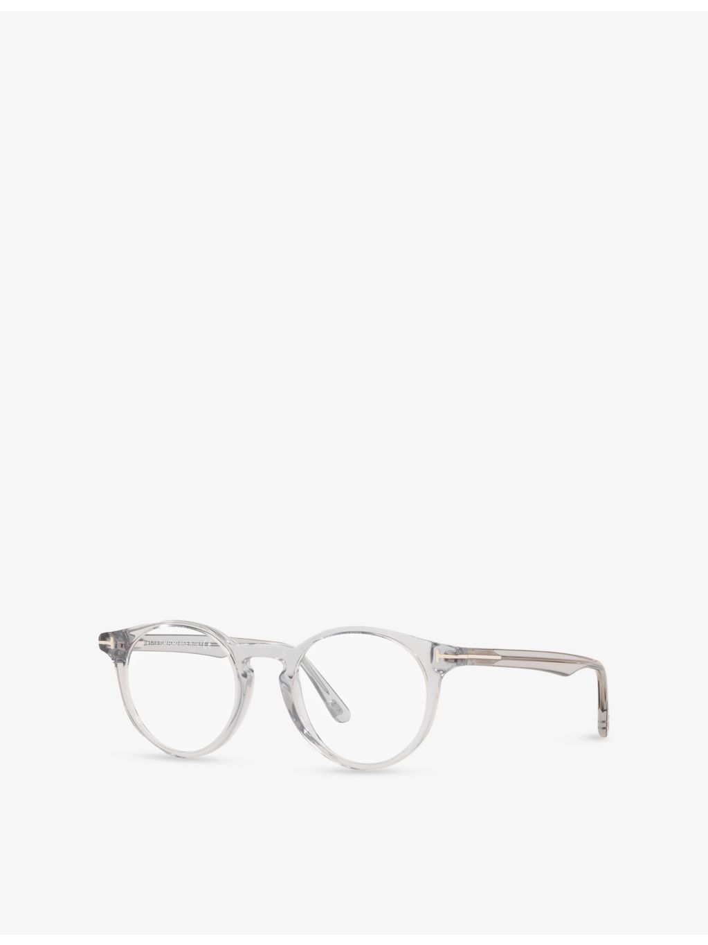 Tom Ford FT5557 round-frame acetate optical glasses, British product