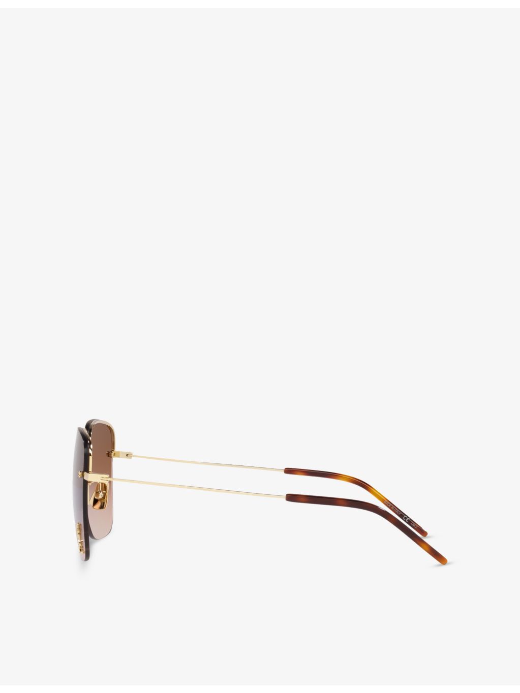 Saint Laurent SL312 M square metal sunglasses with gradient lenses - British product
